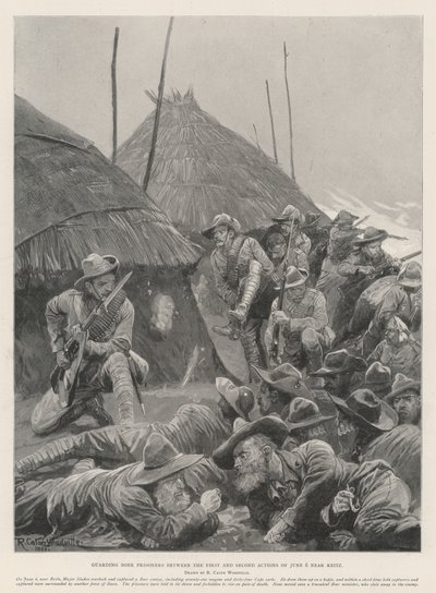 Guarding Boer Prisoners between the First and Second Actions of 6 June near Reitz by Richard Caton Woodville junior